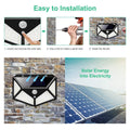 100LED solar wall light