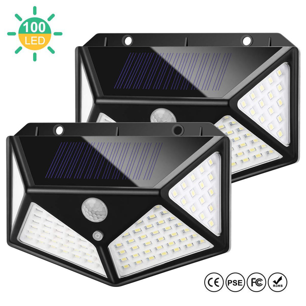 100LED solar wall light