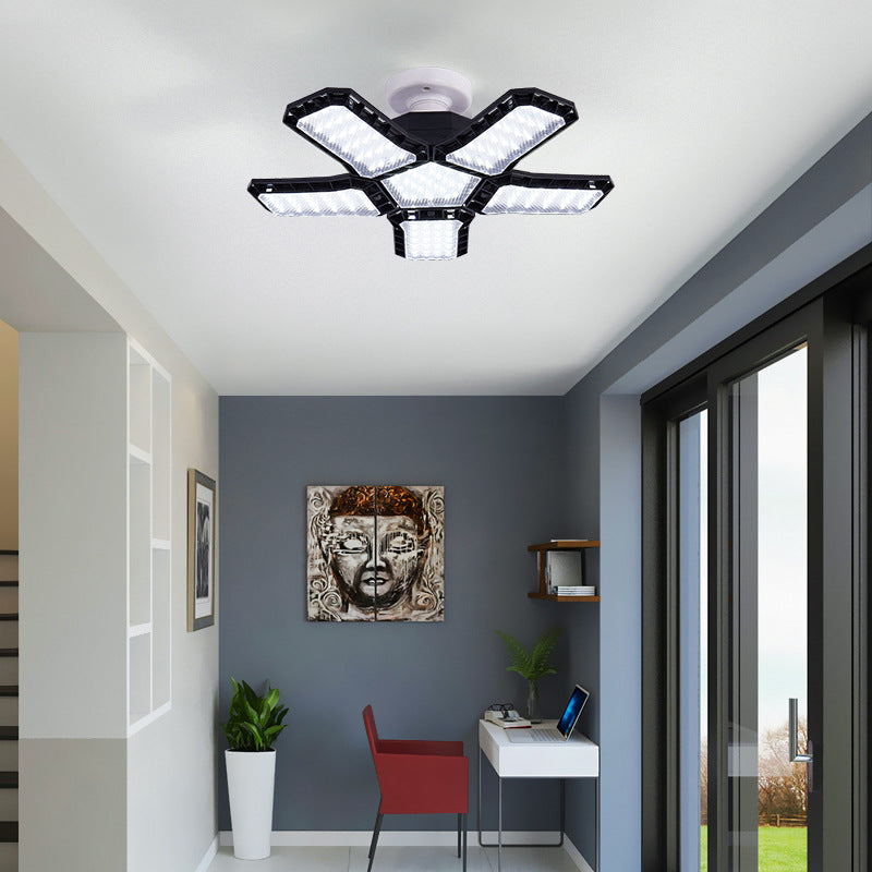 Led folding garage leaf light