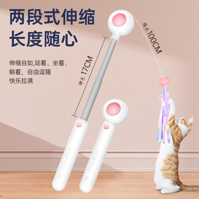 Gravity tease cat stick cat feather bell
