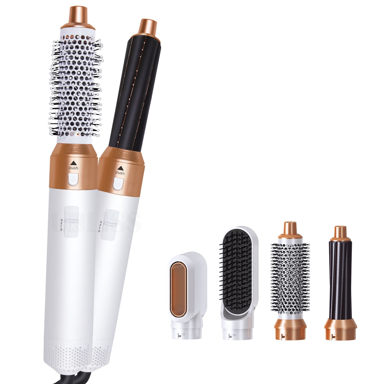New five-in-one hot air comb